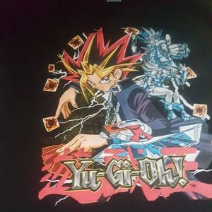 Both tshirs size large yugioh and digimon